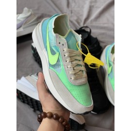 Nike Waffle Oneummit White Waffle Sneakers For Women Green