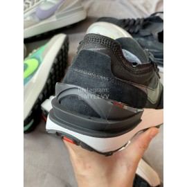 Nike Waffle Oneummit White Waffle Sneakers For Women Black