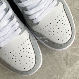Nike Air Jordan 1 Low Wolf Grey Sneakers For Men And Women 
