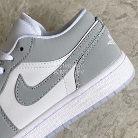 Nike Air Jordan 1 Low Wolf Grey Sneakers For Men And Women 