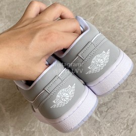 Nike Air Jordan 1 Low Wolf Grey Sneakers For Men And Women 