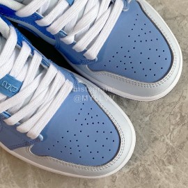 Nike Air Jordan 1 Lace Up Sneakers For Men And Women Blue