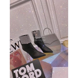 Nina Zarqua Fashion Diamond Pointed High Heel Boots For Women Black