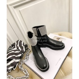 Nina Zarqua Fashion Diamond Calf Short Boots For Women Black