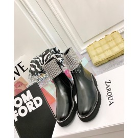 Nina Zarqua Fashion Diamond Calf Short Boots For Women Black