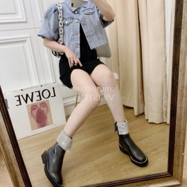 Nina Zarqua Fashion Diamond Calf Short Boots For Women Black