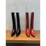 Nina Zarqua Fashion Leather Long Boots For Women Black