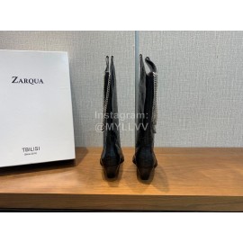 Nina Zarqua Crocodile Leather Chain High Heeled Boots For Women 