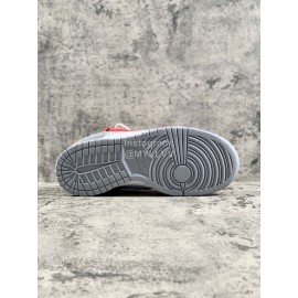 Off White Nike Sb Dunk Leather Sneakers Ct0856-800