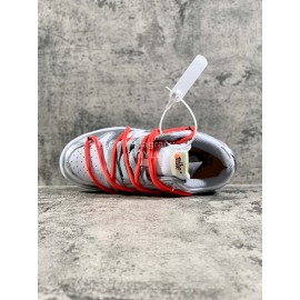 Off White Nike Sb Dunk Leather Sneakers Ct0856-800