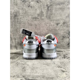 Off White Nike Sb Dunk Leather Sneakers Ct0856-800