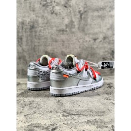Off White Nike Sb Dunk Leather Sneakers Ct0856-800