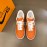 Off White Lv Nike Leisure Sports Shoes For Men Orange