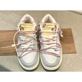 Off White Nk Sb Dunk Low Sneakers For Men And Women Pink