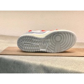 Off White Nk Sb Dunk Low Sneakers For Men And Women Orange Red