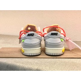 Off White Nk Sb Dunk Low Sneakers For Men And Women Orange Red