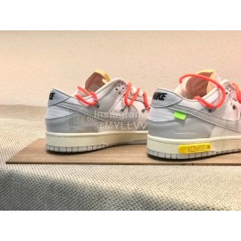 Off White Nk Sb Dunk Low Sneakers For Men And Women Orange Red