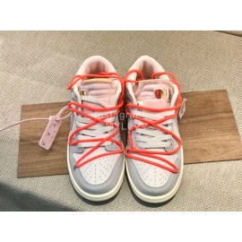 Off White Nk Sb Dunk Low Sneakers For Men And Women Orange Red