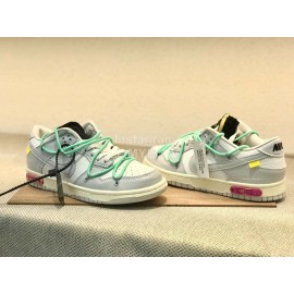 Off White Nk Sb Dunk Low Sneakers Green For Men And Women