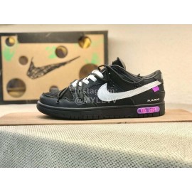Off White Nk Sb Dunk Low Sneakers For Men And Women Black