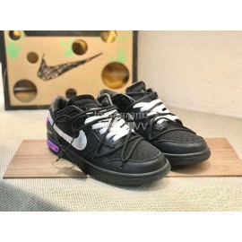 Off White Nk Sb Dunk Low Sneakers For Men And Women Black