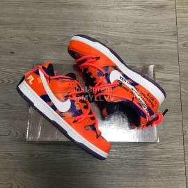 Off White Futura Nk Sb Dunk Ow Sneakers Orange