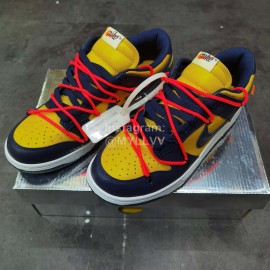 Off White Futura Nk Sb Dunk Ow Sneakers Yellow