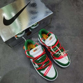 Off White Futura Nk Sb Dunk Ow Sneakers Green