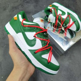 Off White Futura Nk Sb Dunk Ow Sneakers Green