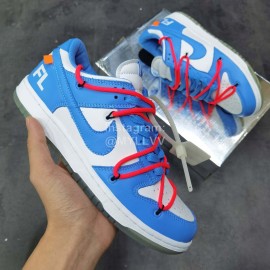 Off White Futura Nk Sb Dunk Ow Sneakers Blue White