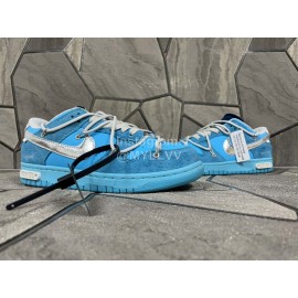 Off White Futura Sb Dunk Sneakers Blue For Men And Women