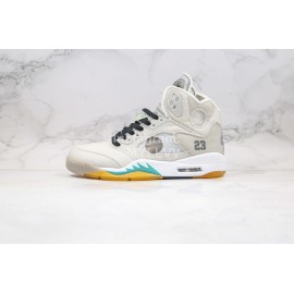 Off White Air Jordan 5 Sneakers For Men And Women Gray