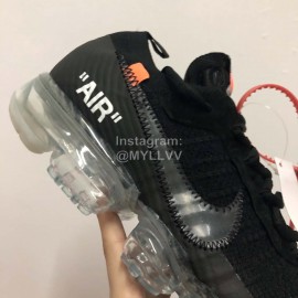 Off White Nike Ow Air Vapor Max Sportshoes Black