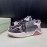 Off White Leather Mesh Casual Sneakers For Men Gray