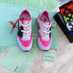 Off White Spring Summer New Sneakers For Men And Women Rose Red