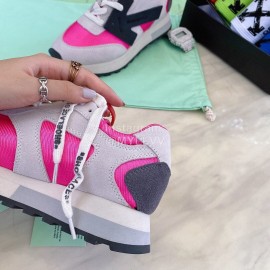 Off White Spring Summer New Sneakers For Men And Women Rose Red