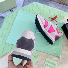 Off White Spring Summer New Sneakers For Men And Women Rose Red