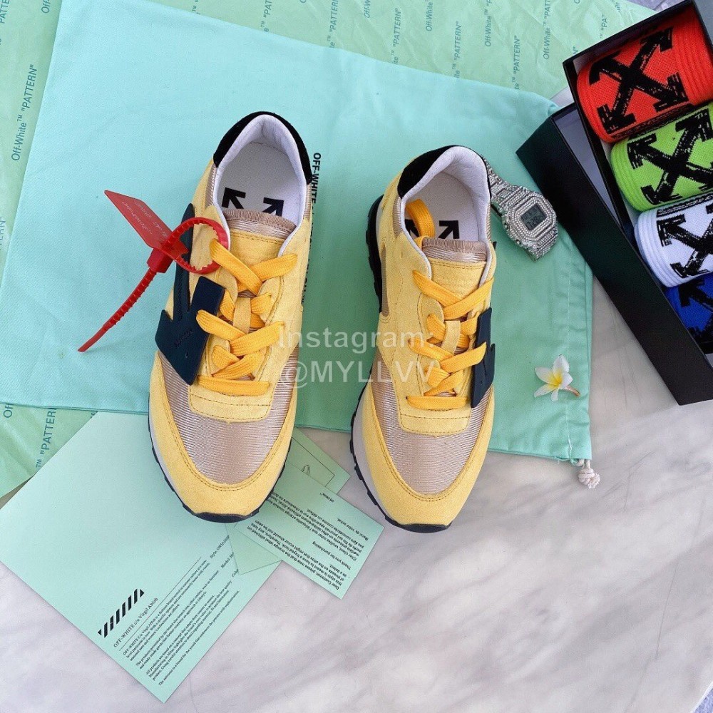 Off White Spring Summer New Sneakers For Men And Women Yellow