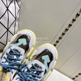 Off White Winter Thick Bottom Lace Up Warm Wool Boots For Women Blue