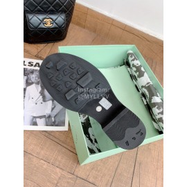 Off White Winter Fashion Calf Chelsea Boots For Women Black