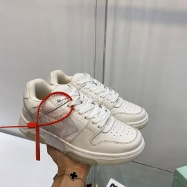 Off White Spring Calf Casual Sneakers For Women White