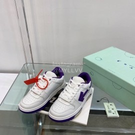 Off White Spring Calf Casual Sneakers For Women Dark Blue