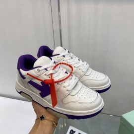 Off White Spring Calf Casual Sneakers For Women Dark Blue