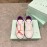 Off White Spring Calf Casual Sneakers For Women Purple