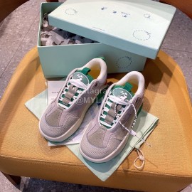 Off White Autumn Winter New Calf Sneakers For Men And Women Gray