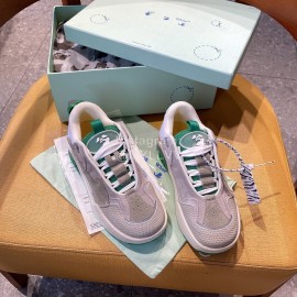 Off White Autumn Winter New Calf Sneakers For Men And Women Gray