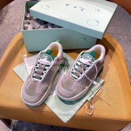 Off White Autumn Winter New Calf Sneakers For Men And Women Gray