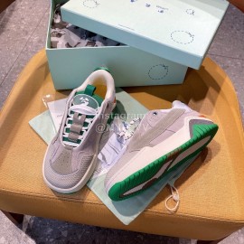 Off White Autumn Winter New Calf Sneakers For Men And Women Gray