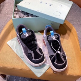 Off White Autumn Winter New Calf Sneakers For Men And Women Black