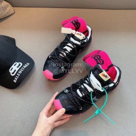 Off White Co Branded With Nike Nylon Mesh Running Shoes For Men And Women Black